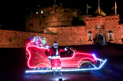 Santa Sleigh at Edinburgh castle
